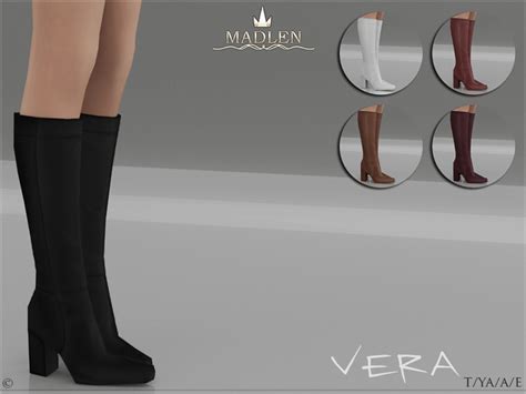 Sims 4 Ccs The Best Madlen Vera Boots By Mj95
