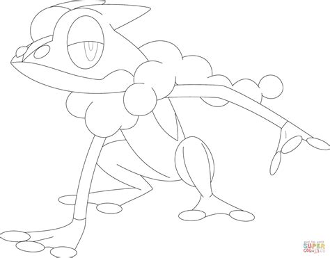 2300 x 3100 png pixel. Greninja Pokemone - Free Colouring Pages