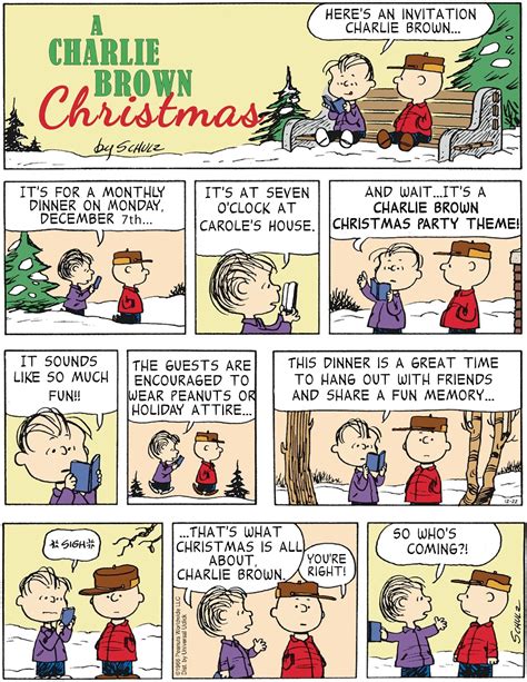 Peanuts Christmas Comic Strip