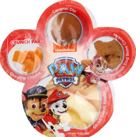Crunch Pak Paw Patrol Apple Cheese Caramel And Cookies Snack Pack 42 Oz