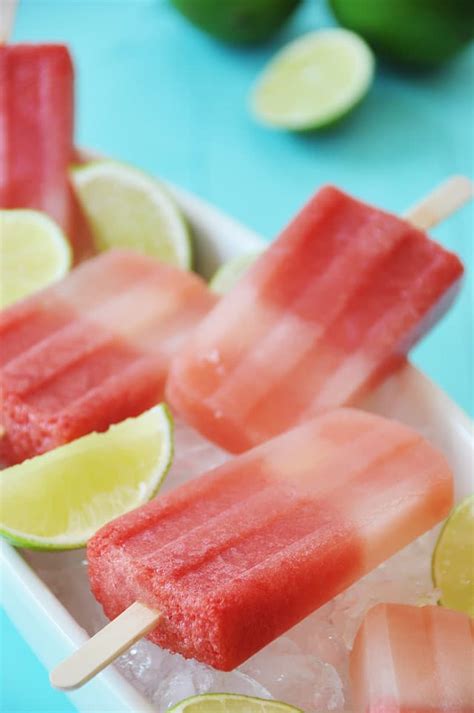 Watermelon Lime Popsicles No Added Sugar Veganosity