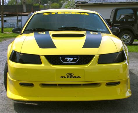 Zinc Yellow 2000 Ford Mustang Gt Steeda Coupe
