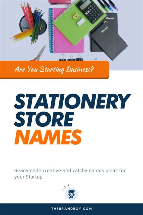 367 Creative Stationery Store Names Ideas Store