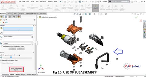 Exploded View In Solidworks Cad Infield