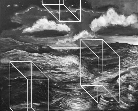 Black Ocean Painting By Richard Lund Saatchi Art