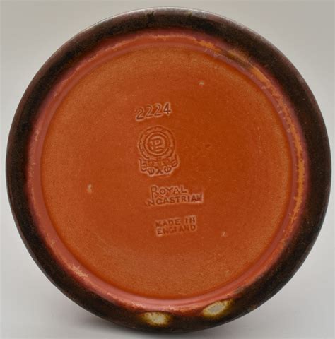 Pilkingtons Royal Lancastrian Pottery Orange Candle Holder