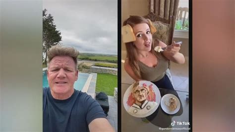 Video Gordon Ramsay Takes On Home Chefs In Viral Tiktok Videos Abc News