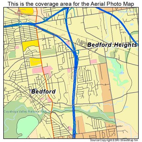 Aerial Photography Map Of Bedford Heights Oh Ohio