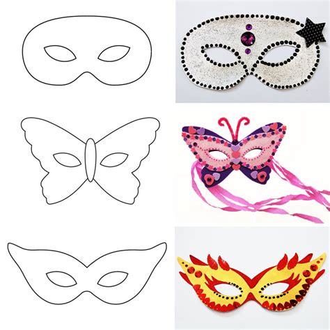 Modèle De Masque De Carnaval à Imprimer Masques De Carnaval à