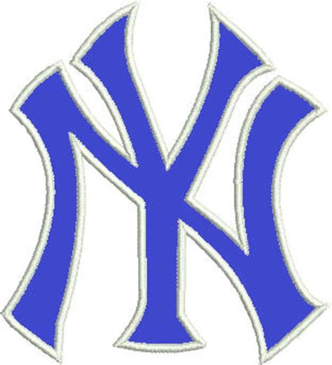 12 Sizes Ny New York Yankees Applique Design Embroidery Etsy