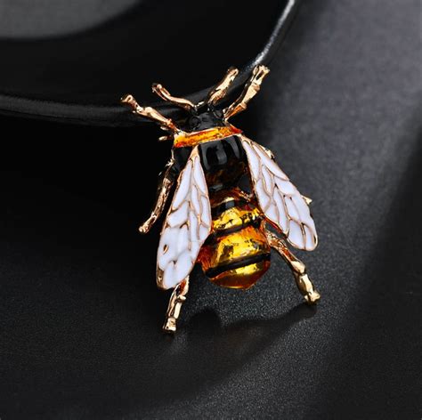 Bee Pinbee Brooch Pinbee Pin Goldenamel Bee Pinhoney Etsy
