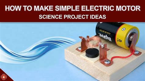 How To Make Simple Electric Motor Science Project Ideas Youtube