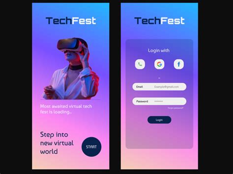 Virtual Tech Fest App By Tanya On Dribbble