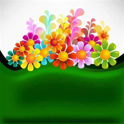 Set Of Texture Flower Vector Backgrounds Art Free Vector In