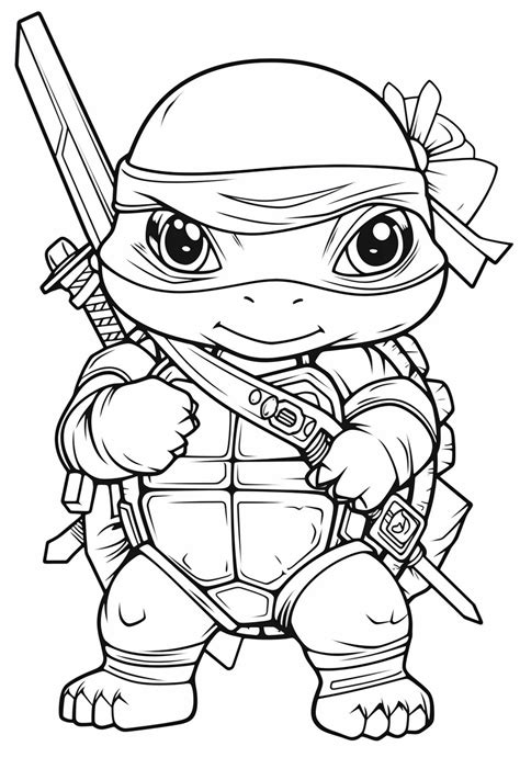 Easy Ninja Turtles Coloring Pages For All Ages Free Printable