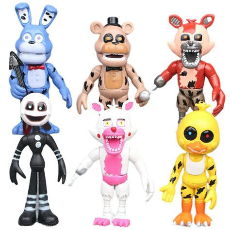 Pudcoco 6pcs A Set Fnaf Five Nights At Freddys 10cm Action Figures