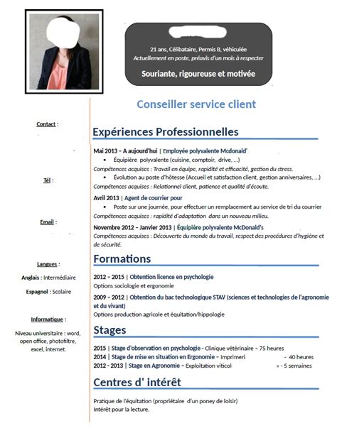 Lettre De Motivation Stage D Observation Psychologie ...