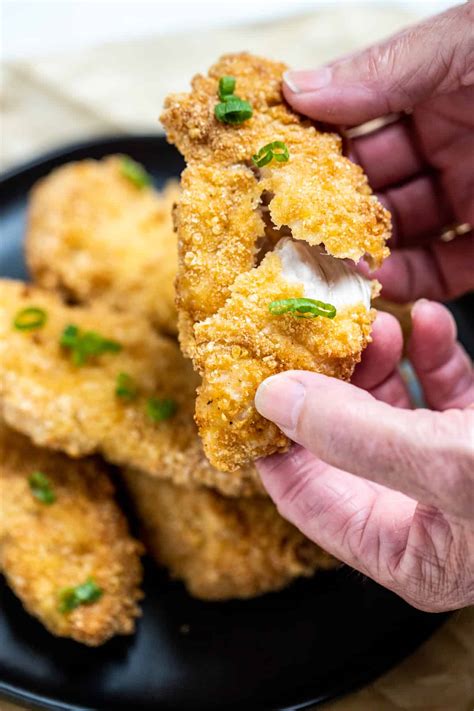Air Fryer Chicken Tenders • Dishing Delish