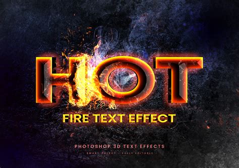 Hot Fire Editable Text Effect Style Psd Graphic By Mdmijanur0187