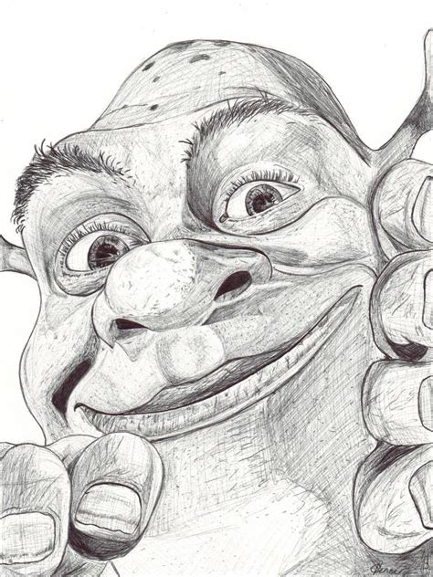 Shrek By Freakshowfenner On Deviantart Disney Drawings Sketches Disney Art Drawings Art