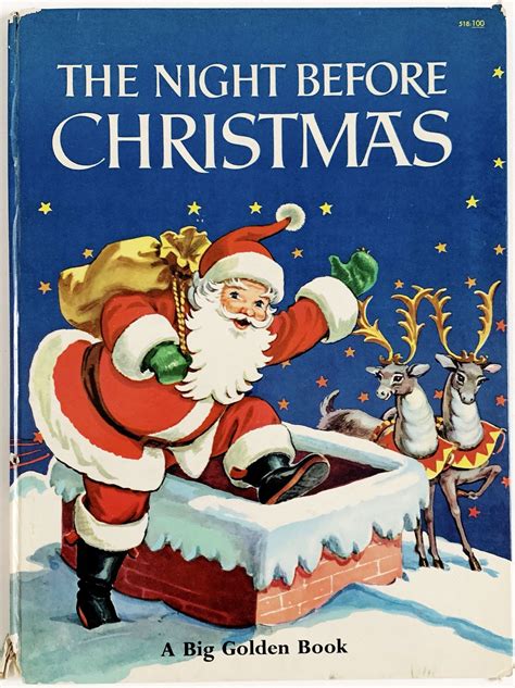 Vintage 1950s Childrens Book The Night Before Christmas By Etsy The