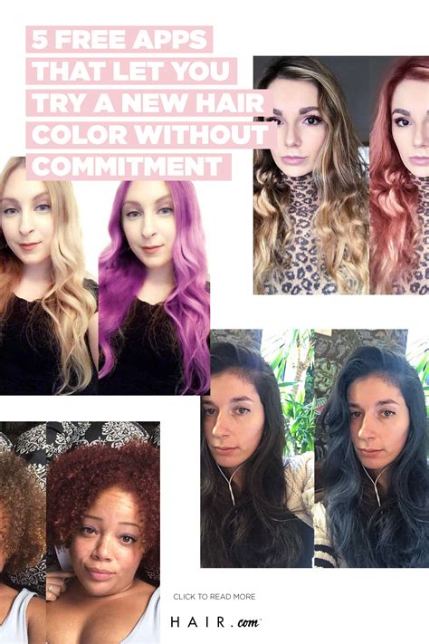 5 Free Apps That Let You Try A New Haircolor Hair Colour App Change