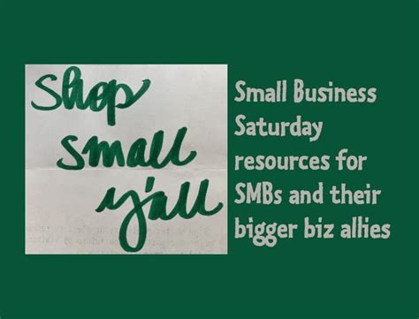 Small Business Saturday Planning Tips The Word Factory