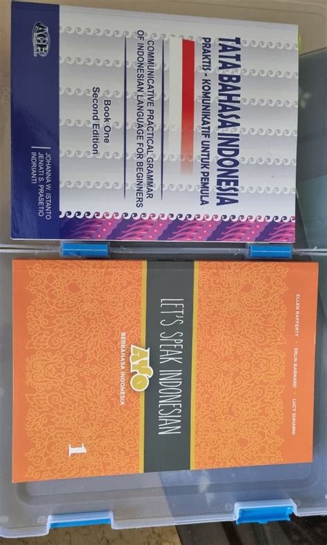 Tata Bahasa Indonesia And Lets Speak Indonesian Textbooks Hobbies