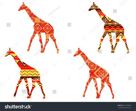 Giraffe Pattern Vector Stock Vector Royalty Free 421780033