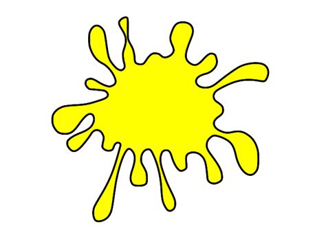 Big Yellow Splat Clip Art At Vector Clip Art Online