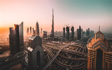 Uae Dubai Skyscrapers Roads Morning 750x1334 Iphone 8766s