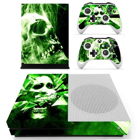 Oststicker Toxic Skull Vinyl Cover Stickers For Xbox One Slim Console