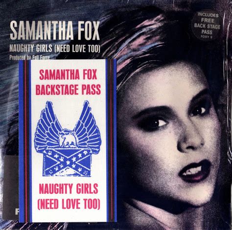 samantha fox naughty girls need love too 1987 pink opaque vinyl discogs