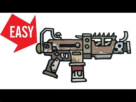Pretty cool gun to use as the recoil is minimal. How to draw Fortnite gun【Tactical SMG】Easy & Cute drawing ...