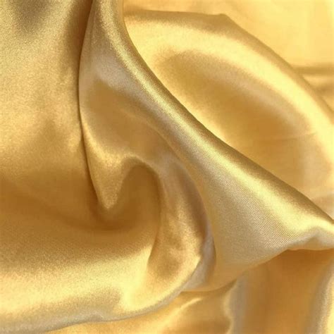Gold Silky Feel Satin Polyester Fabric 150cm Width