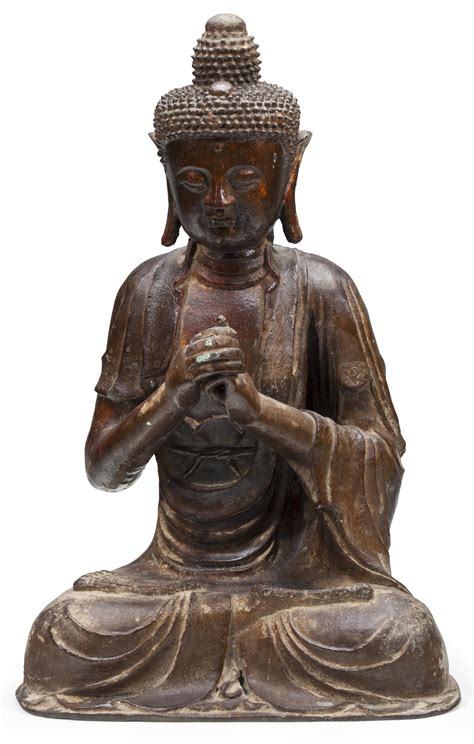 A Bronze Figure Of Buddha Ming Dynasty 1368 1644 Christies A Bronze