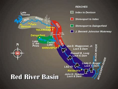 Map Of Red River United States Map