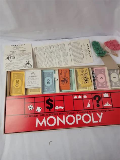 VINTAGE MONOPOLY Board Game Parker Brothers Classic Original Complete R PicClick