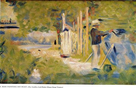 Man Painting His Boat 1883 Georges Seurat