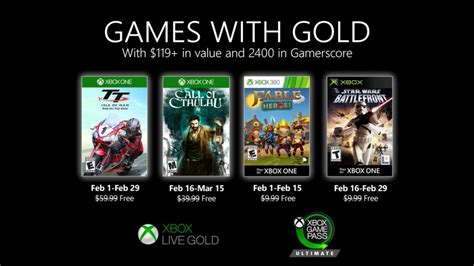 Xboxs Games With Gold And Game Pass Ultimate For February 2020 Revealed