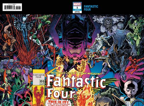 Fantastic Four 1 Art Adams Connecting Wraparound Variant 2018 Comichub