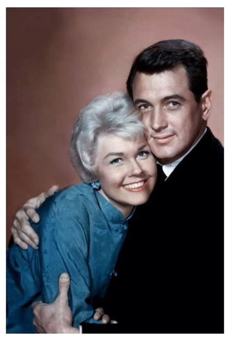 Doris Day And Rock Hudson ~ On July 16 1985 Hudson Joined His Old Friend Doris Day For A Press