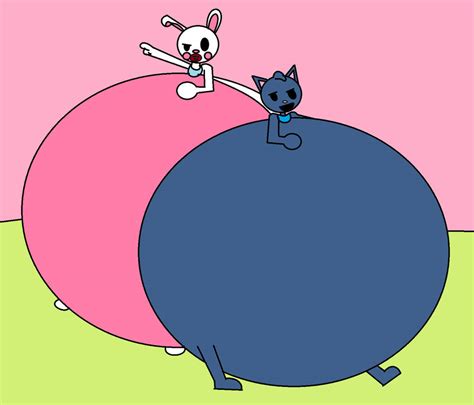 Bunny And Cat Pancake And Milkshake Inflation By Loganrock305 On Deviantart