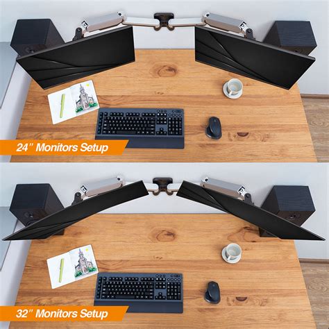 Avlt Dual Extended 13 32 Monitor Wall Mount Fits Two Flatcurved