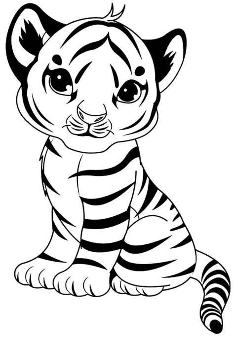 Desenhos De Tigre Sorrindo Para Colorir E Imprimir Colorironlinecom