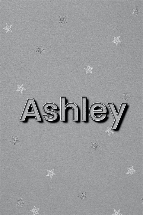 Ashley Name Polka Dot Lettering Font Typography Free Image By