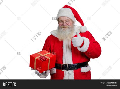 Santa Claus Giving Image And Photo Free Trial Bigstock
