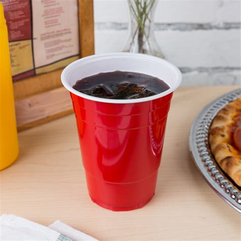 Choice 16 Oz Red Plastic Cup 50pack