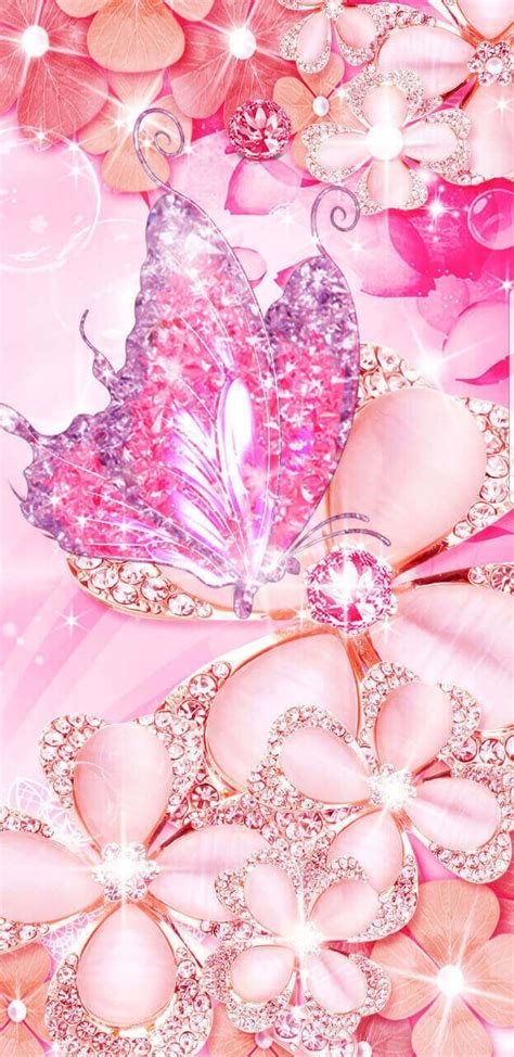 Pink Butterfly Phone Wallpaper 204