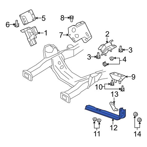 Ford Oe 9c2z6a023c Transmission Crossmember